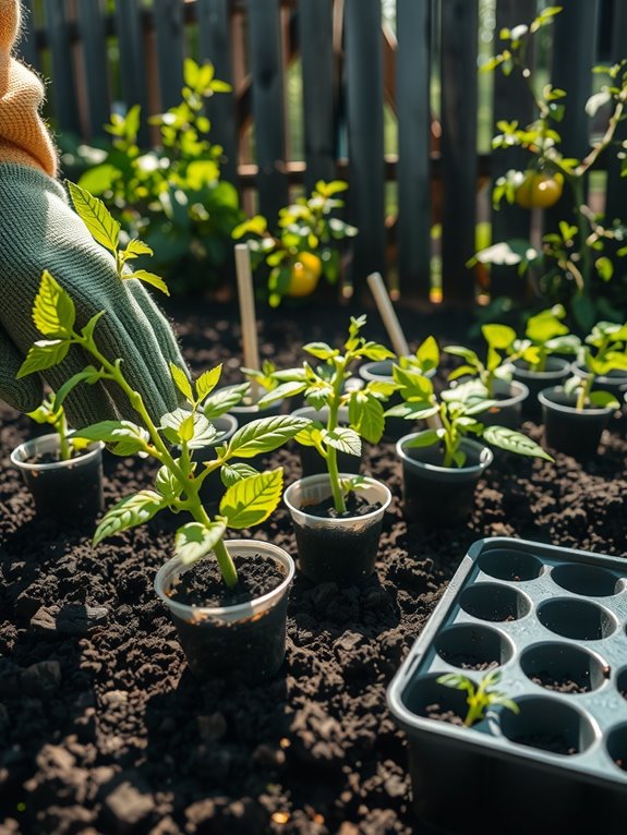 hardening off seedlings progressively outdoors