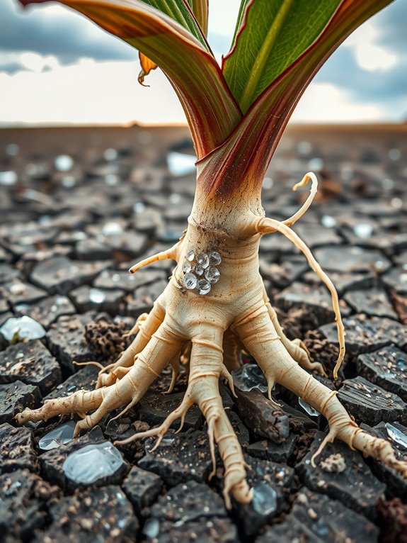 high soil salinity causes dehydration