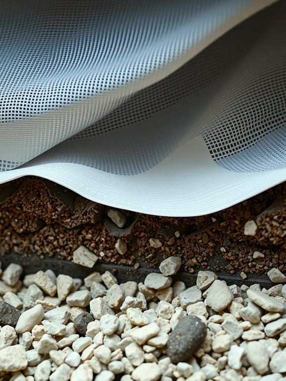landscape fabric protects drainage and soil integrity