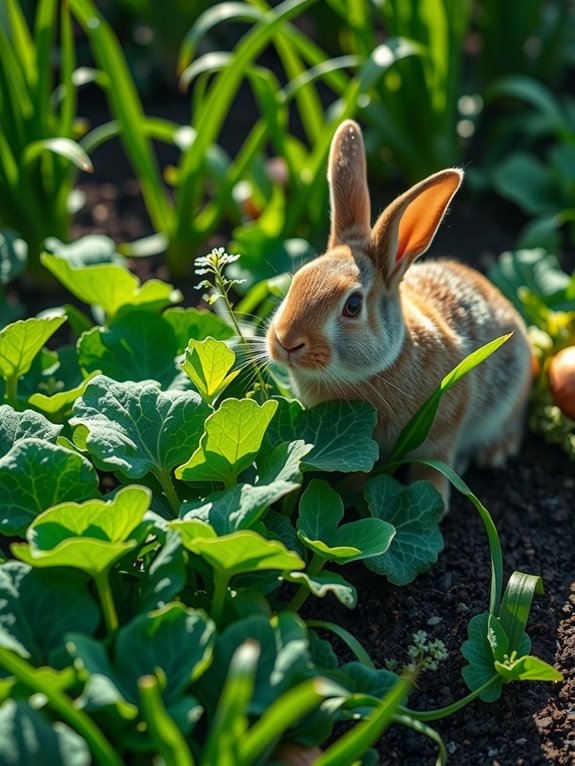 layered rabbit deterrent strategies work
