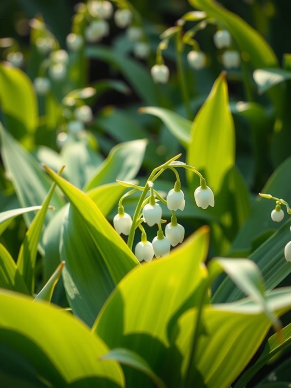 lily of the valley blooms year two