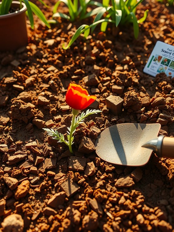 loosen weed drain plant well