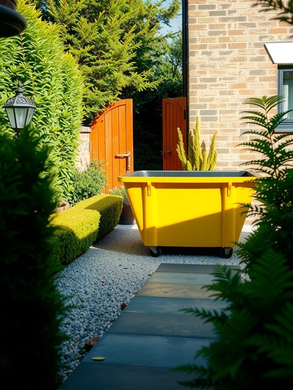 no permit needed for private front garden