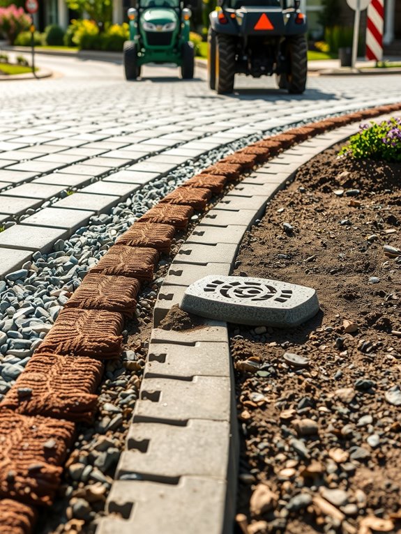 permeable surfaces with suds drainage