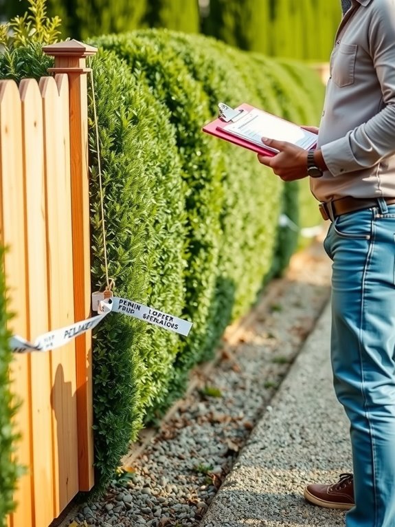 permit application review timelines and local fence requirements