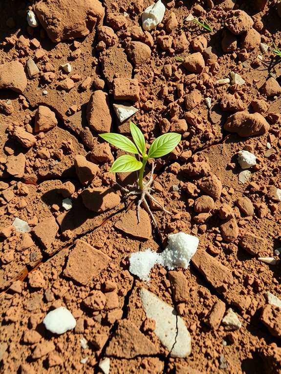poor soil limits root establishment