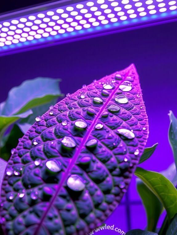 position uv b diodes at plant canopy level