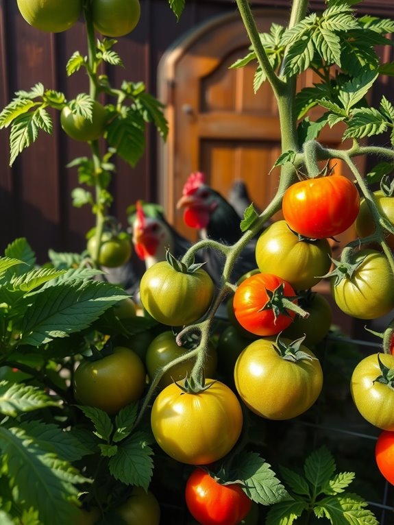 ripe tomatoes safe for flock