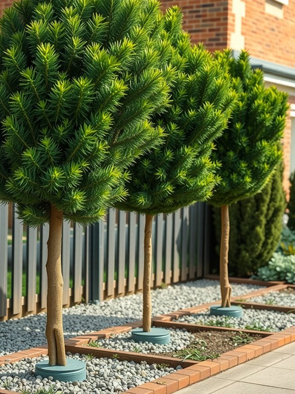 spacing for small ornamental trees mature width
