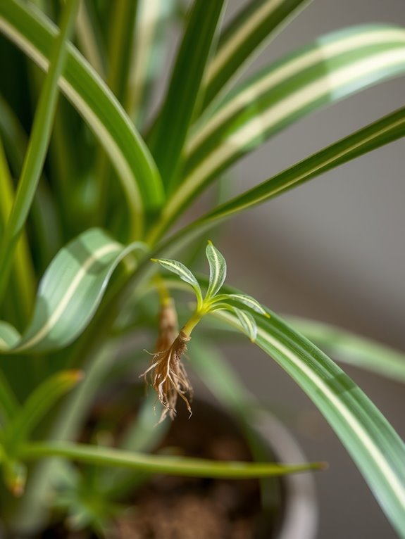 spider plant reproduces asexually via plantlets