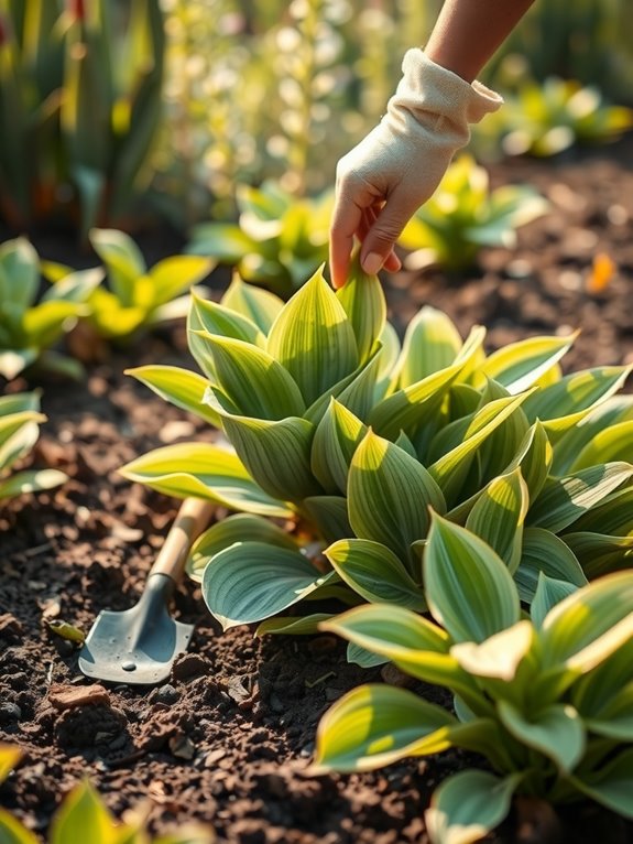 spring or fall divide hostas wisely