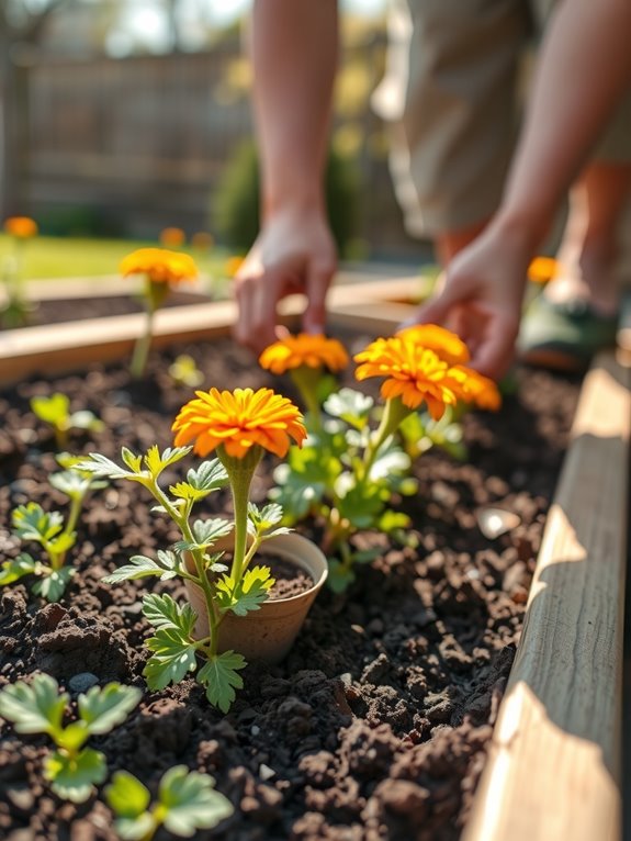 start marigold seeds indoors early