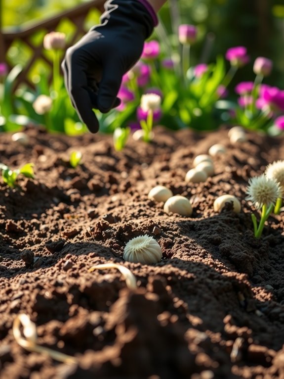 sunny well drained allium planting site