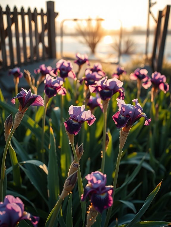 timing fertilizer with frost dates for bearded irises