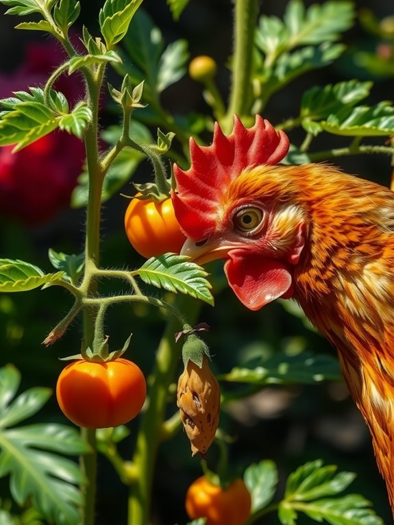 tomatoes toxic to chickens solanine