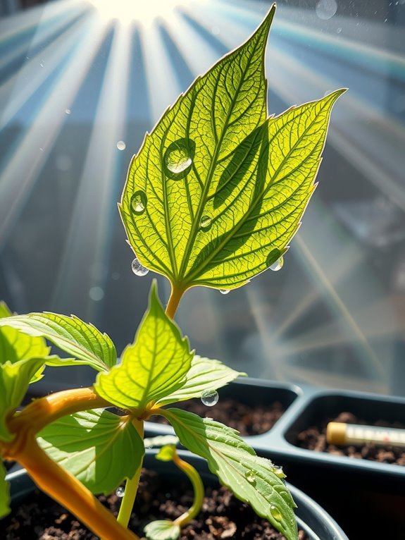 transpiration stress from low humidity