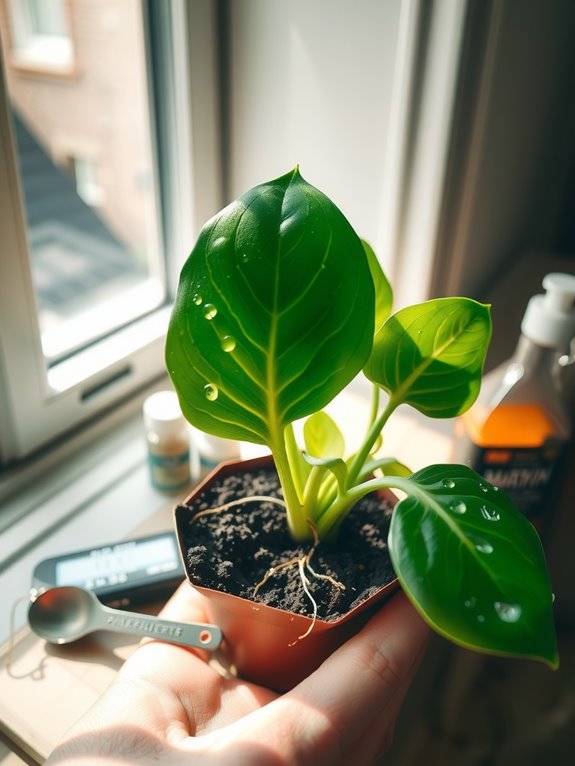 two week fertilizer wait after repotting