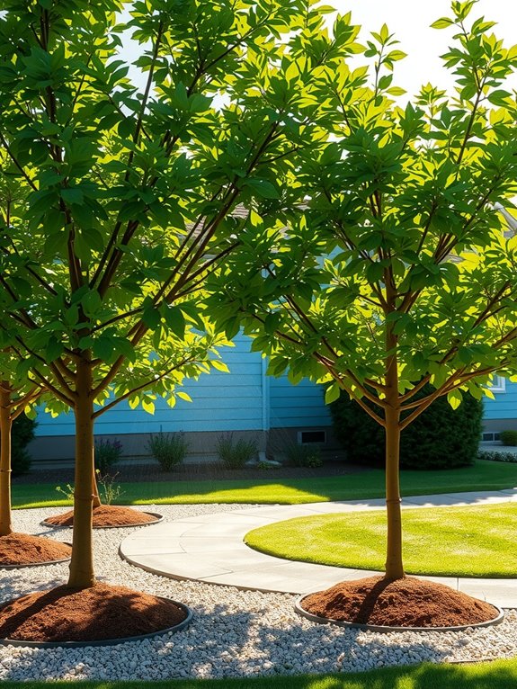 water prune mulch timing