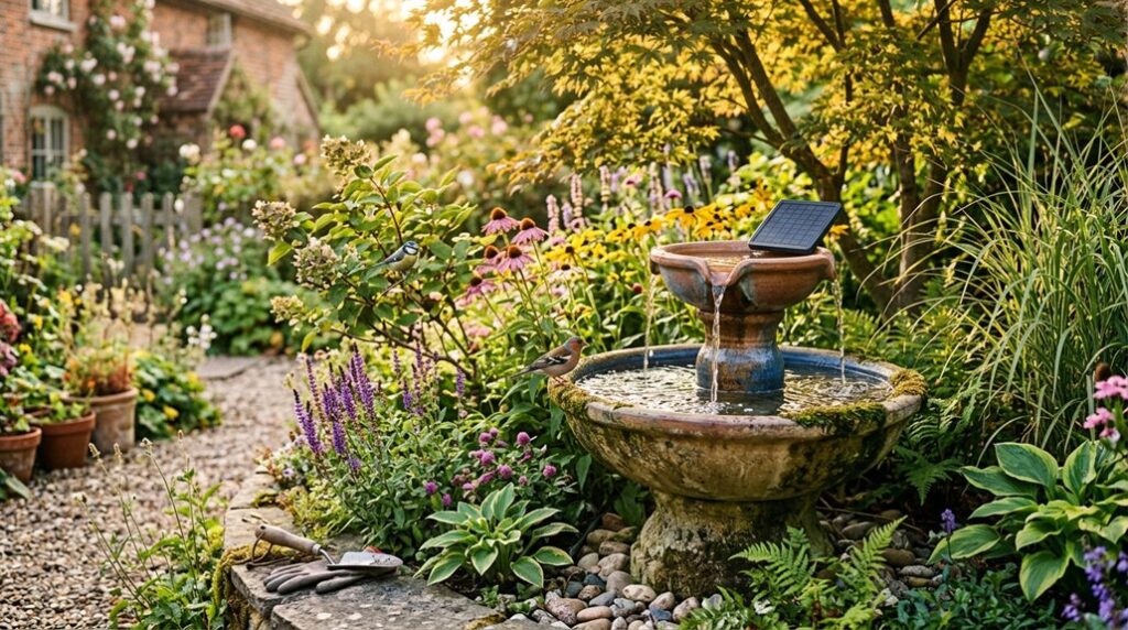 seven solar bird bath fountains 2026