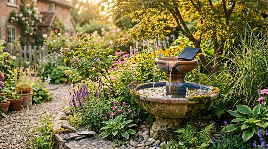 seven solar bird bath fountains 2026